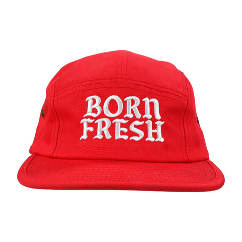 Born Fresh® Red 5 Panel Camper Hat